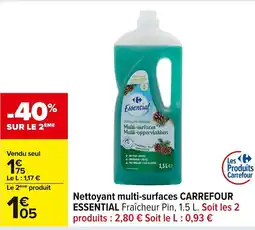 Carrefour CARREFOUR ESSENTIAL Nettoyant muti-surfaces offre