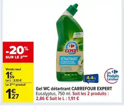 Carrefour CARREFOUR EXPERT Gel WC détartrant offre
