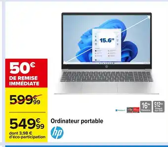 Carrefour HP Ordinateur portable offre