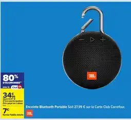 Carrefour Enceinte Bluetooth Portable offre