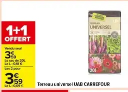 Carrefour Terreau universel offre