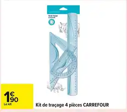 Carrefour CARREFOUR Kit de traçage 4 pièces offre