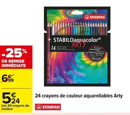 Carrefour MAPED 24 crayons de couleur aquarellables Arty offre