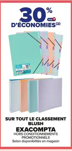Carrefour EXACOMPTA Sur tout le classement blush offre