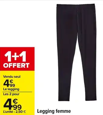 Carrefour Legging femme offre