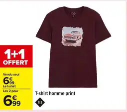 Carrefour T-shirt homme print offre