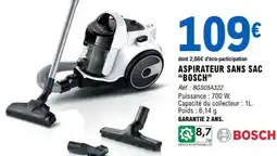 E.Leclerc ASPIRATEUR SANS SAC BOSCH offre