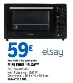 E.Leclerc MINI FOUR “ELSAY” offre