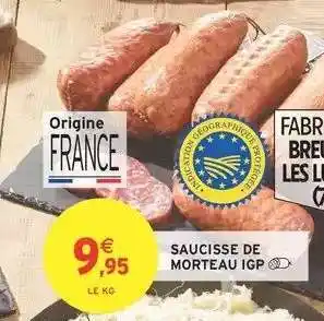 Intermarché Saucisse de Morteau IGP offre