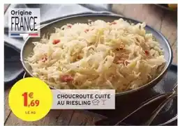Intermarché CHOUCROUTE CUITE AU RIESLING offre