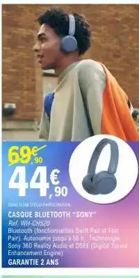 E.Leclerc CASQUE BLUETOOTH “SONY” offre