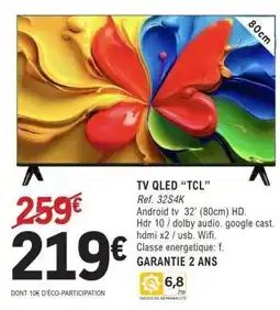 E.Leclerc TV QLED “TCL” offre
