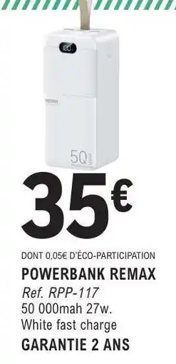 E.Leclerc POWERBANK REMAX offre