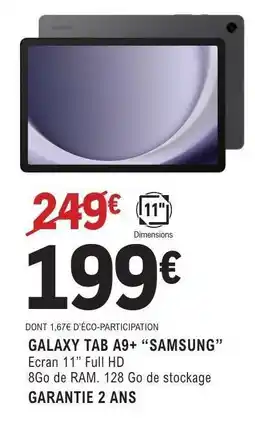 E.Leclerc GALAXY TAB A9+ “SAMSUNG” offre