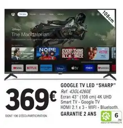 E.Leclerc GOOGLE TV LED SHARP offre
