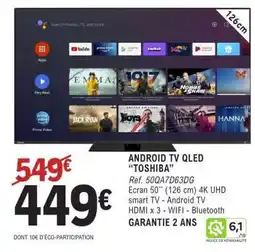E.Leclerc ANDROID TV QLED 'TOSHIBA' offre