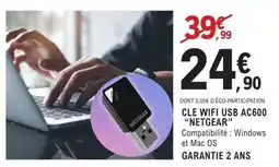 E.Leclerc CLE WIFI USB AC600 “NETGEAR” offre