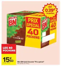 Carrefour Mini BN Goût Chocolat Prix Spécial' offre