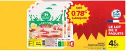 Carrefour Lardons Fumés Carrefour Classic' offre