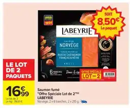 Carrefour Saumon fumé Offre Spéciale Lot de 2 offre