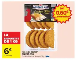 Carrefour PANÉS DE POULET MAÎTRE COQ offre