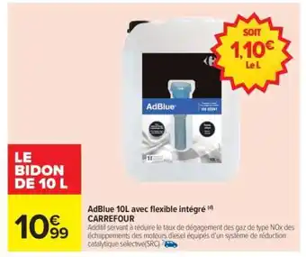 Carrefour AdBlue 10L avec flexible intégré offre