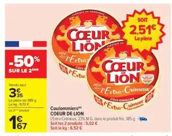 Carrefour Coulommiers Coeur De Lion offre