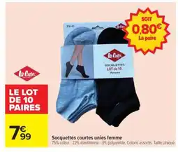 Carrefour LE LOT DE 10 PAIRES offre