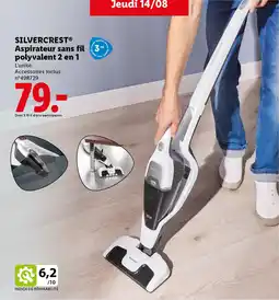 Lidl Silvercrest aspirateur sans fil polyvalent 2 en 1 offre