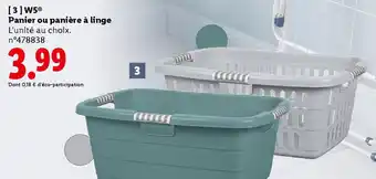 Lidl W5 Panier ou panière à linge offre