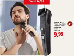 Lidl Silvercrest personal care tondeuse barbe et cheveux offre
