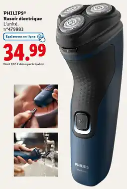 Lidl Philips Rasoir électrique offre