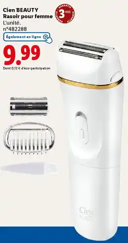 Lidl Cien beauty rasoir pour femme offre