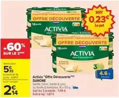 Carrefour Danone - activia offre découverte offre