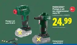 Lidl PARKSIDE Pompe à air sans fil 20 V offre
