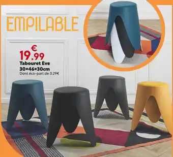 Maxi Bazar Tabouret Eve offre