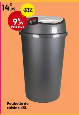 Maxi Bazar Poubelle de cuisine 45L offre