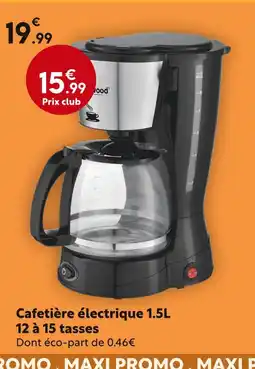 Maxi Bazar Kenwood Cafetière électrique 1.5L 12 à 15 tasses offre