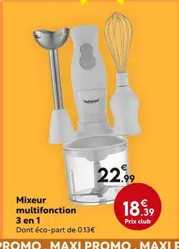Maxi Bazar Techwood Mixeur multifonction 3 en 1 offre