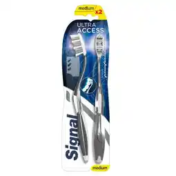 Carrefour SIGNAL Brosses à dents Lot de 2 offre