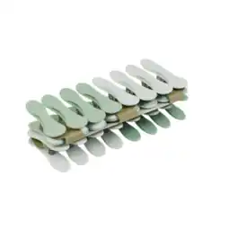 Carrefour CARREFOUR HOME Lot de 16 clips bicolore offre
