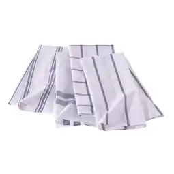 Carrefour TEX BASIC Lot de 4 torchons offre