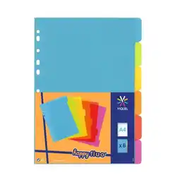 Carrefour VIQUEL Intercalaires 6 positions Happy Fluo offre