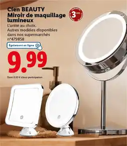 Lidl Cien beauty miroir de maquillage lumineux offre