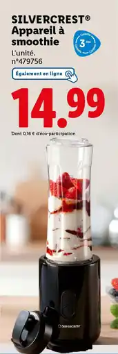 Lidl Silvercrest appareil à smoothie offre