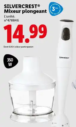 Lidl Silvercrest mixeur plongeant offre