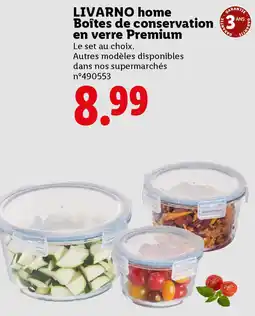 Lidl Livarno home boîtes de conservation offre