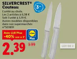 Lidl Silvercrest couteau offre