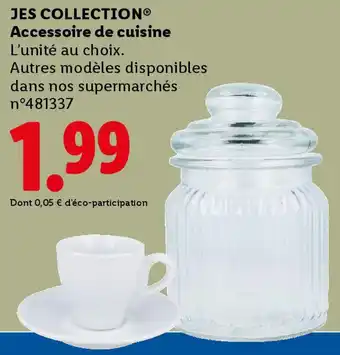 Lidl Jes collection accessoire de cuisine offre