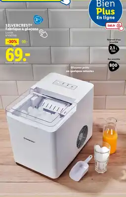 Lidl Silvercrest fabrique à glaçons offre